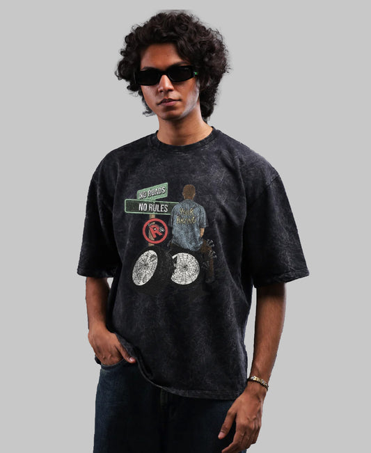 NO ROADS, NO RULES TEE